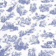 Tissu cotonnade Toile de Jouy OBER blanc : nombreuses couleurs - OEKO - TEX - TissusPapi.com