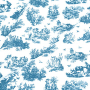 Tissu cotonnade Toile de Jouy OBER blanc : nombreuses couleurs - OEKO - TEX - TissusPapi.com