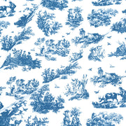 Tissu cotonnade Toile de Jouy OBER blanc : nombreuses couleurs - OEKO - TEX - TissusPapi.com