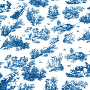Tissu cotonnade Toile de Jouy OBER blanc : nombreuses couleurs - OEKO - TEX - TissusPapi.com