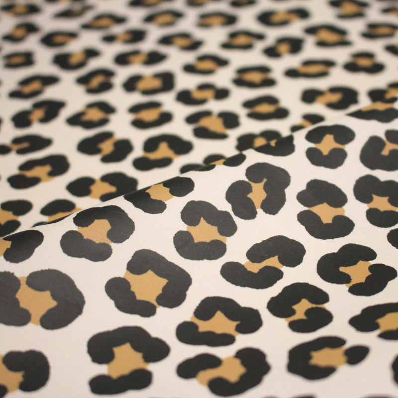 Tissu habillement imperméable, imprimé motif LEOPARD - TissusPapi.com