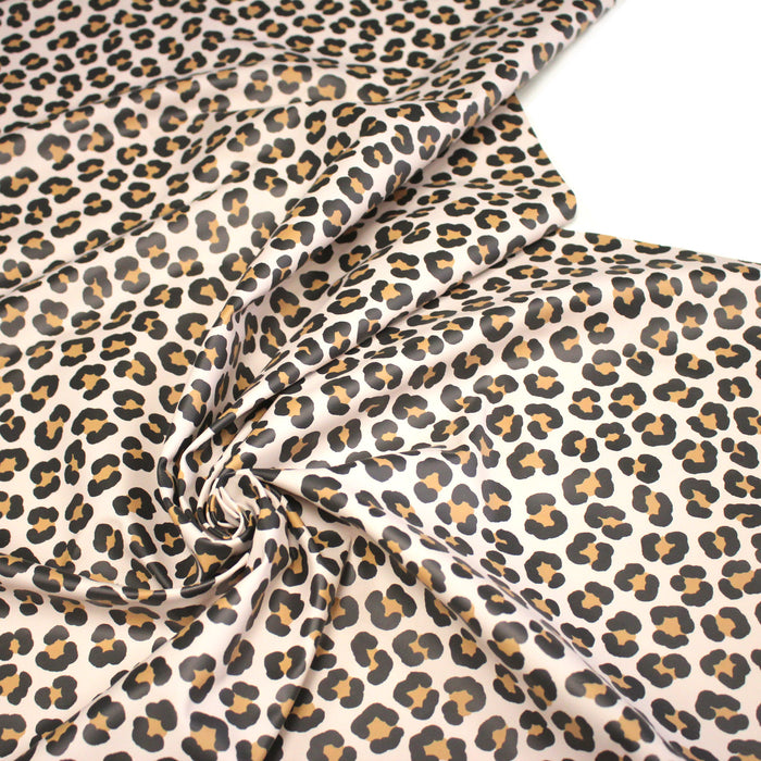 Tissu habillement imperméable, imprimé motif LEOPARD