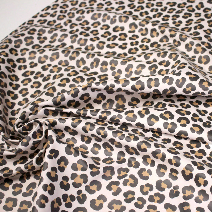 Tissu habillement imperméable, imprimé motif LEOPARD