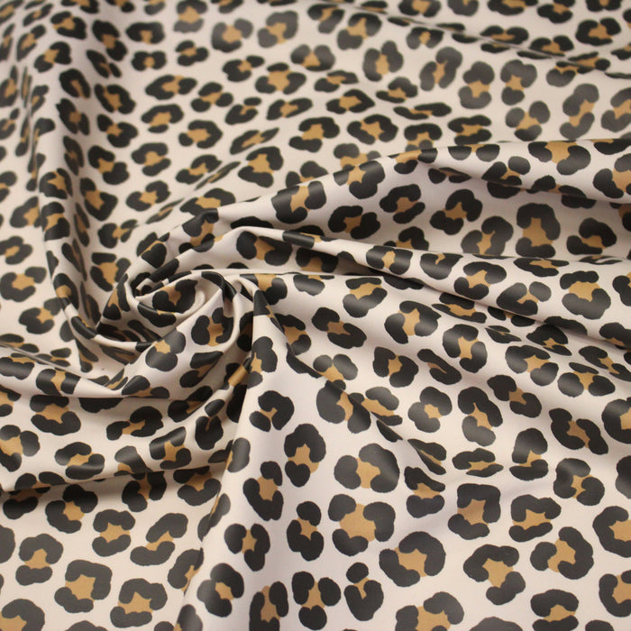 Tissu habillement imperméable, imprimé motif LEOPARD