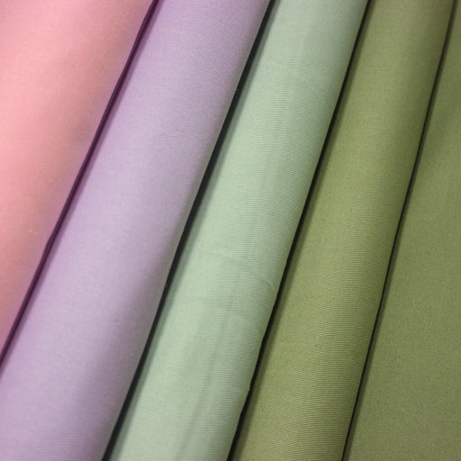 Tissu DENIM 100% coton de couleurs : kaki, rose, mauve, vert menthe... - STANDARD 100 OEKO - TEX - TissusPapi.com