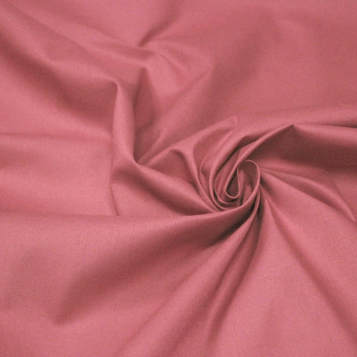 Tissu cotonnade vieux rose uni - COLLECTION LES BASIQUES - TissusPapi.com