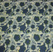 Tissu coton fin imprimé INDIENNES, faux uni vert pâle, fleurs et feuilles bleu indigo et vert anglais - STANDARD 100 OEKO - TEX - TissusPapi.com