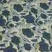 Tissu coton fin imprimé INDIENNES, faux uni vert pâle, fleurs et feuilles bleu indigo et vert anglais - STANDARD 100 OEKO - TEX - TissusPapi.com