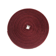 Ruban gros grain rouge bordeaux 12mm - Galette de 50 mètres - Fabrication française - TissusPapi.com