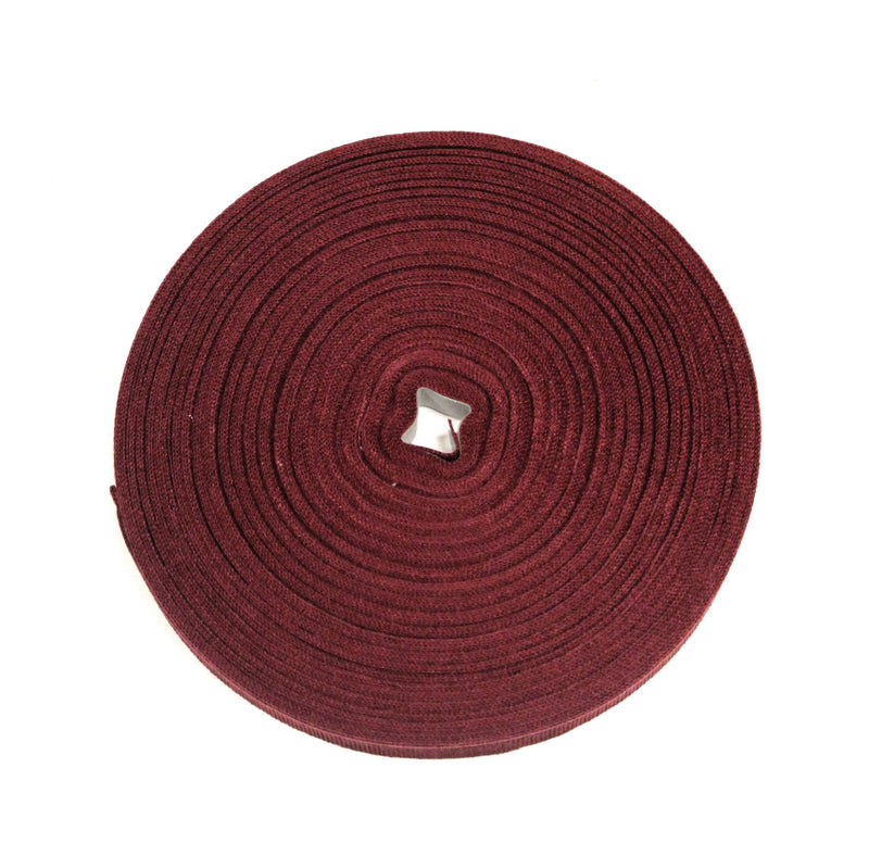 Ruban gros grain rouge bordeaux 12mm - Galette de 50 mètres - Fabrication française - TissusPapi.com