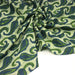 Tissu coton fin imprimé INDIENNES, vert pâle aux feuilles bleues et vertes - STANDARD 100 OEKO - TEX - TissusPapi.com