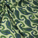 Tissu coton fin imprimé INDIENNES, vert pâle aux feuilles bleues et vertes - STANDARD 100 OEKO - TEX - TissusPapi.com