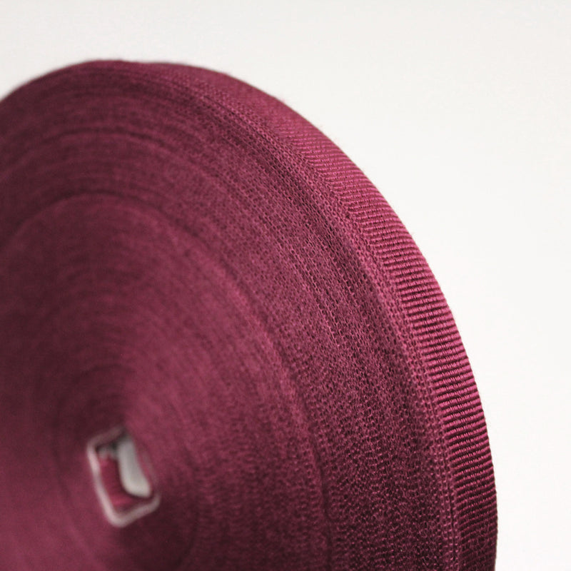 Ruban gros grain rose byzantin 12mm - Galette de 50 mètres - Fabrication française - TissusPapi.com