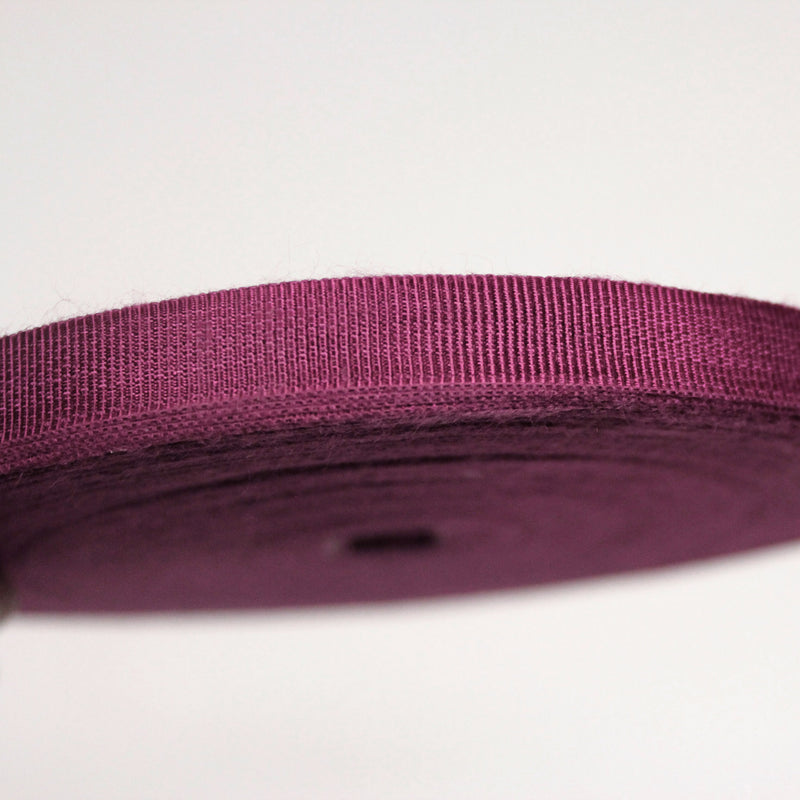 Ruban gros grain rose byzantin 12mm - Galette de 50 mètres - Fabrication française - TissusPapi.com
