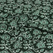 Tissu coton fin imprimé INDIENNES, vert bouteille aux fleurs et feuilles vertes et blanches - STANDARD 100 OEKO - TEX - TissusPapi.com