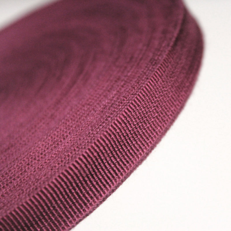 Ruban gros grain rose byzantin 12mm - Galette de 50 mètres - Fabrication française - TissusPapi.com