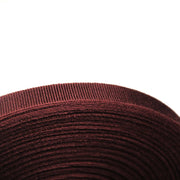 Ruban gros grain rouge bordeaux 12mm - Galette de 50 mètres - Fabrication française - TissusPapi.com