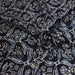 Tissu coton fin imprimé INDIENNES, bleu marine aux fleurs traditionnelles géométriques bleues et écrues - STANDARD 100 OEKO - TEX - TissusPapi.com