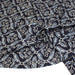 Tissu coton fin imprimé INDIENNES, bleu marine aux fleurs traditionnelles géométriques bleues et écrues - STANDARD 100 OEKO - TEX - TissusPapi.com