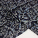 Tissu coton fin imprimé INDIENNES, bleu marine aux fleurs traditionnelles géométriques bleues et écrues - STANDARD 100 OEKO - TEX - TissusPapi.com