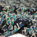 Tissu coton fin imprimé INDIENNES, fleuri traditionnel bleu écru vert, fond bleu marine - STANDARD 100 OEKO - TEX - TissusPapi.com
