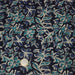 Tissu coton fin imprimé INDIENNES, fleuri traditionnel bleu écru vert, fond bleu marine - STANDARD 100 OEKO - TEX - TissusPapi.com