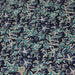 Tissu coton fin imprimé INDIENNES, fleuri traditionnel bleu écru vert, fond bleu marine - STANDARD 100 OEKO - TEX - TissusPapi.com