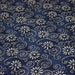 Tissu coton fin imprimé INDIENNES, fleurs et arabesques écrues, fond bleu - STANDARD 100 OEKO - TEX - TissusPapi.com