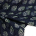 Tissu coton fin imprimé INDIENNES, bleu indigo aux fleurs traditionnelles écrues et vertes - STANDARD 100 OEKO - TEX - TissusPapi.com