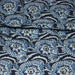 Tissu coton fin imprimé INDIENNES, fleuri traditionnel aux tons bleus, fond bleu marine - STANDARD 100 OEKO - TEX - TissusPapi.com
