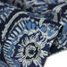 Tissu coton fin imprimé INDIENNES, fleuri traditionnel aux tons bleus, fond bleu marine - STANDARD 100 OEKO - TEX - TissusPapi.com