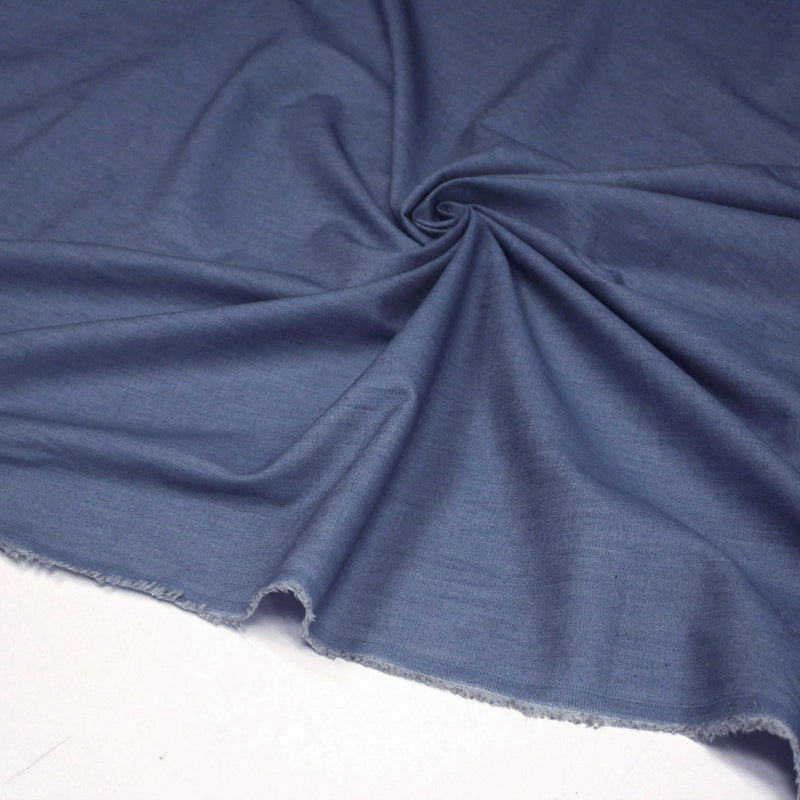 Tissu Chambray 100% coton : bleu, marine, noir - OEKO-TEX STANDARD 100 - TissusPapi.com