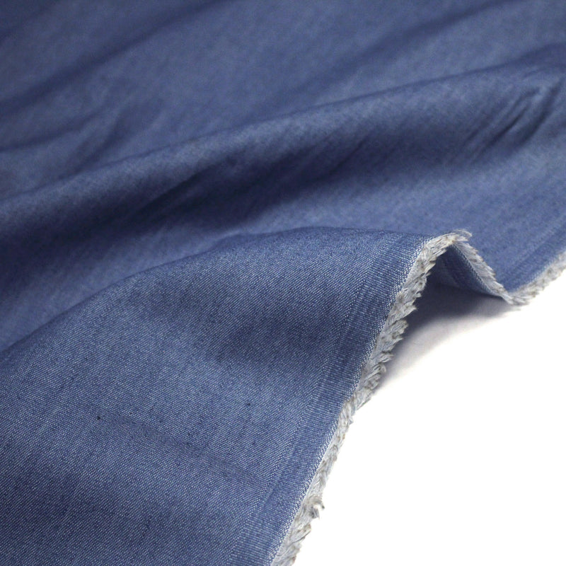 Tissu Chambray 100% coton : bleu, marine, noir - OEKO-TEX STANDARD 100 - TissusPapi.com