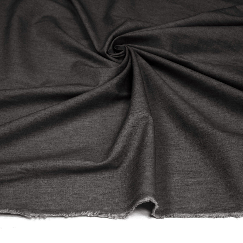 Tissu Chambray 100% coton : bleu, marine, noir - OEKO - TEX - TissusPapi.com