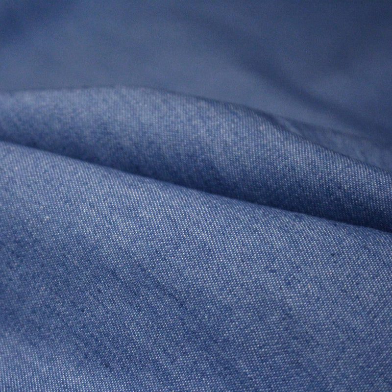 Tissu Chambray 100% coton : bleu, marine, noir - OEKO - TEX - TissusPapi.com