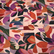 Tissu Viscose fluide rose aux pétales multicolores, NAWEL - STANDARD 100 OEKO - TEX - TissusPapi.com