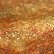 Tissu cotonnade faux - uni orange & craquelé doré - MADE IN INDIA - TissusPapi.com