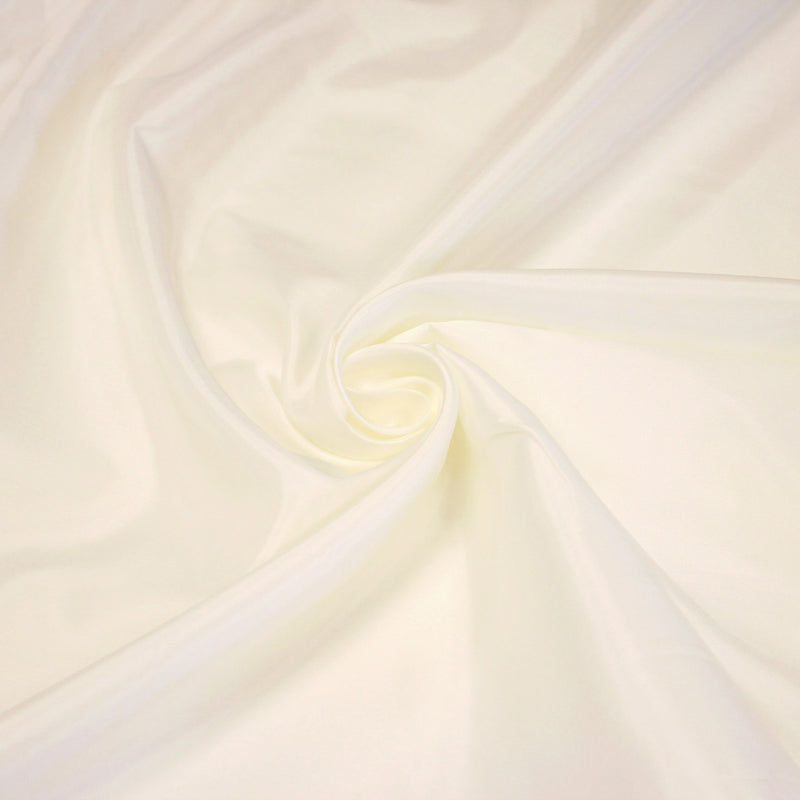 Tissu doublure pongé acetate écru uni - TissusPapi.com
