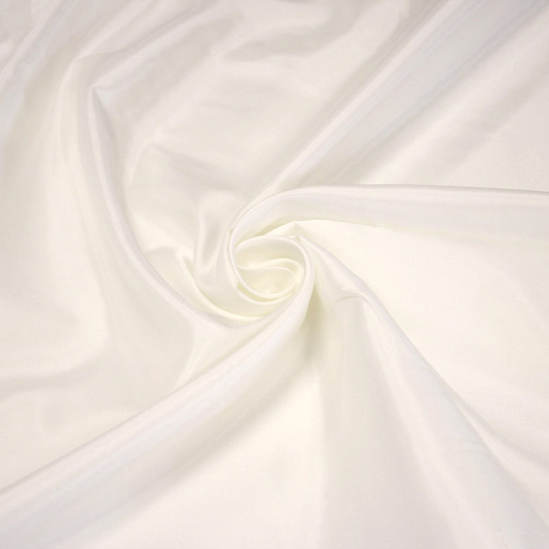 Tissu doublure pongé acetate blanc cassé uni - TissusPapi.com