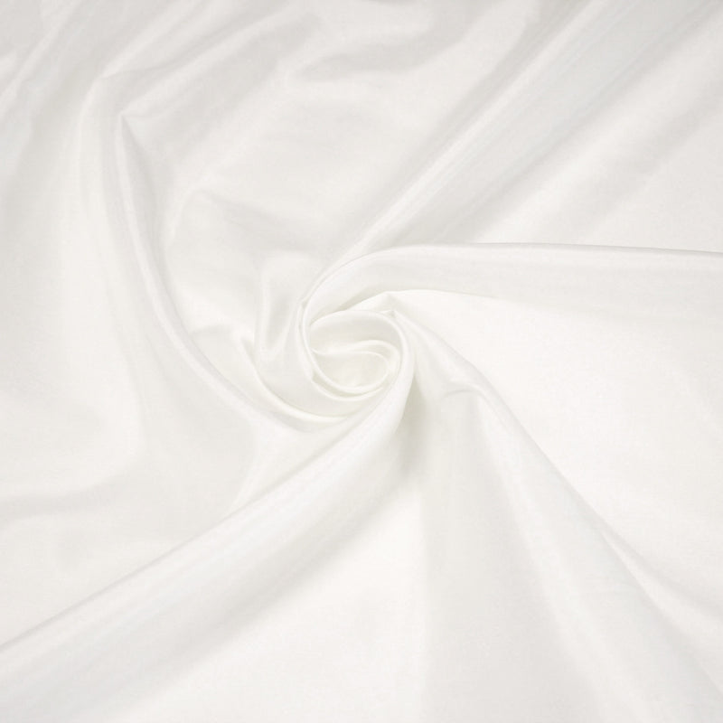 Tissu doublure pongé acetate blanc uni - TissusPapi.com