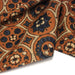 Tissu coton fin imprimé INDIENNES, cercles, fleurs et formes, fond ocre - STANDARD 100 OEKO - TEX - TissusPapi.com