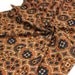 Tissu coton fin imprimé INDIENNES, cercles, fleurs et formes, fond ocre - STANDARD 100 OEKO - TEX - TissusPapi.com