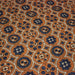 Tissu coton fin imprimé INDIENNES, cercles, fleurs et formes, fond ocre - STANDARD 100 OEKO - TEX - TissusPapi.com