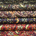 Tissu habillement satin duchesse, imprimé fleur indien multicolore : nombreuses couleurs - TissusPapi.com