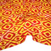 Tissu coton demi natté IKAT INDIEN imprimé traditionnel : bleu/vert ou rouge/jaune - MADE IN INDIA - TissusPapi.com