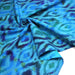 Tissu coton demi natté IKAT INDIEN imprimé traditionnel : bleu/vert ou rouge/jaune - MADE IN INDIA - TissusPapi.com