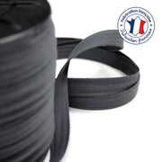 Bobine de 100m de passepoil gris anthracite, 100% coton, 14mm de large - TissusPapi.com