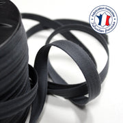 Bobine de 100m de passepoil gris anthracite, 100% coton, 14mm de large - TissusPapi.com