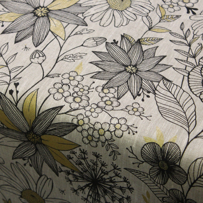 Figures de fleurs à motifs - Tissu en lin avec enveloppe - Faire