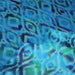 Tissu coton demi natté IKAT INDIEN imprimé traditionnel : bleu/vert ou rouge/jaune - MADE IN INDIA - TissusPapi.com
